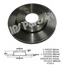 IBT-1M01 IPS Parts Тормозной диск