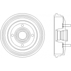 MBD045 MINTEX Тормозной барабан