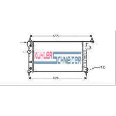 0616101 KUHLER SCHNEIDER Радиатор, охлаждение двигател