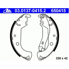 03.0137-0415.2 ATE Комплект тормозных колодок