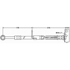 FBH7042 FIRST LINE Тормозной шланг