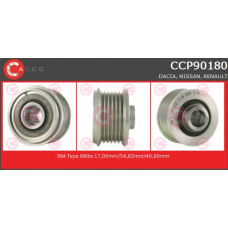 CCP90180 CASCO Ременный шкив, генератор