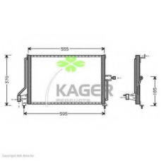 94-5252 KAGER Конденсатор, кондиционер