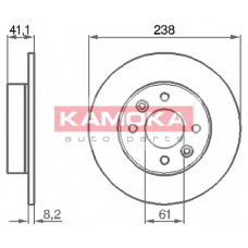 103140 KAMOKA Тормозной диск