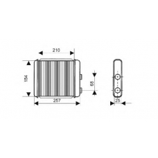 QHR2128 QUINTON HAZELL Теплообменник, отопление салона