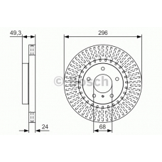 0 986 479 T44 BOSCH Тормозной диск