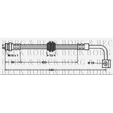 BBH7473 BORG & BECK Тормозной шланг