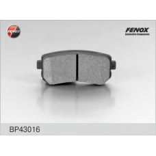 BP43016 FENOX Комплект тормозных колодок, дисковый тормоз