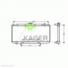 31-0268 KAGER Радиатор, охлаждение двигателя