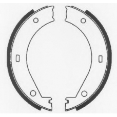 BS811 QUINTON HAZELL Комплект тормозных колодок, стояночная тормозная с