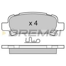 BP3056 BREMSI Комплект тормозных колодок, дисковый тормоз