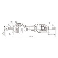 DRS6329.00 OPEN PARTS Приводной вал