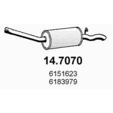 14.7070 ASSO Глушитель выхлопных газов конечный
