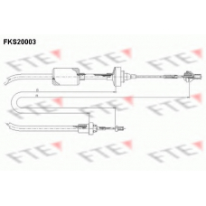 FKS20003 FTE Трос, управление сцеплением