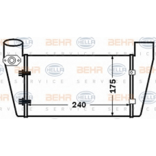 8ML 376 776-071 HELLA Интеркулер