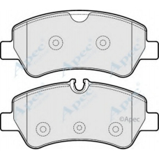 PAD1931 APEC Комплект тормозных колодок, дисковый тормоз