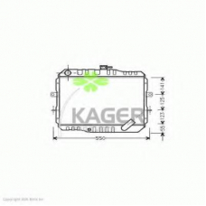31-2499 KAGER Радиатор, охлаждение двигателя