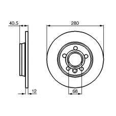 0 986 478 871 BOSCH Тормозной диск