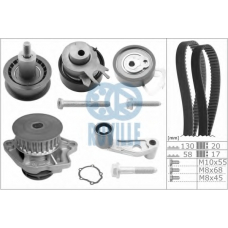 55456711 RUVILLE Водяной насос + комплект зубчатого ремня