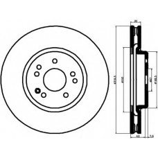 8DD 355 103-401 HELLA PAGID Тормозной диск