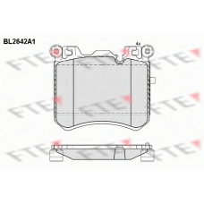 BL2642A1 FTE Комплект тормозных колодок, дисковый тормоз