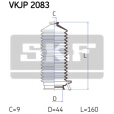 VKJP 2083 SKF Комплект пылника, рулевое управление