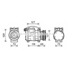 BWAK232 AVA Компрессор, кондиционер