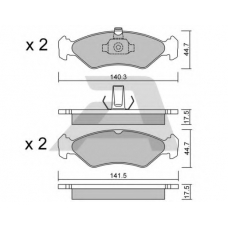BPFO-1011 AISIN Комплект тормозных колодок, дисковый тормоз