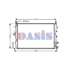 150081N AKS DASIS Радиатор, охлаждение двигателя