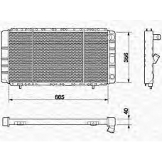 350213626000 MAGNETI MARELLI Радиатор, охлаждение двигателя