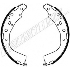 115.319 TRUSTING Комплект тормозных колодок, стояночная тормозная с