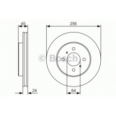 0 986 479 R18 BOSCH Тормозной диск