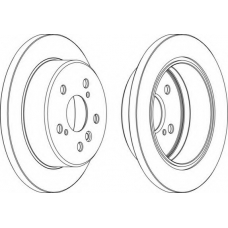 DDF1598-1 FERODO Тормозной диск