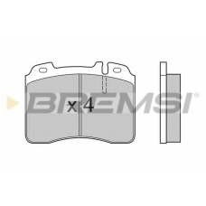 BP2506 BREMSI Комплект тормозных колодок, дисковый тормоз