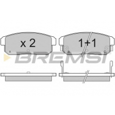 BP3171 BREMSI Комплект тормозных колодок, дисковый тормоз