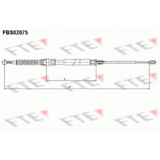 FBS02075 FTE Трос, стояночная тормозная система