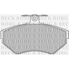 BBP1607 BORG & BECK Комплект тормозных колодок, дисковый тормоз