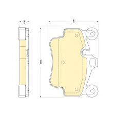6118369 GIRLING Комплект тормозных колодок, дисковый тормоз