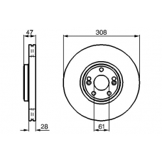 0 986 479 198 BOSCH Тормозной диск