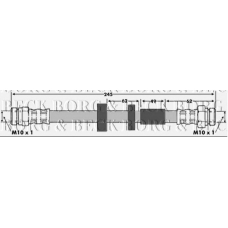 BBH6642 BORG & BECK Тормозной шланг