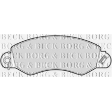 BBP1976 BORG & BECK Комплект тормозных колодок, дисковый тормоз