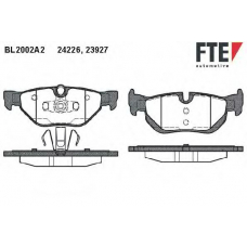 BL2002A2 FTE Комплект тормозных колодок, дисковый тормоз
