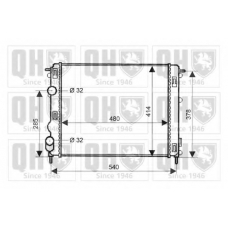 QER2065 QUINTON HAZELL Радиатор, охлаждение двигателя