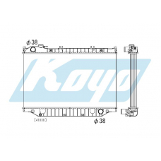 PA011025 KOYO P-tank corrugate-fin ass'y