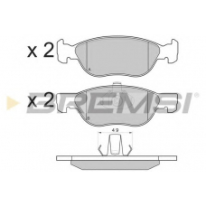 BP3131 BREMSI Комплект тормозных колодок, дисковый тормоз