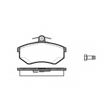 P0343.20 WOKING Комплект тормозных колодок, дисковый тормоз