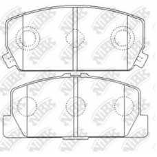 PN3379 NiBK Комплект тормозных колодок, дисковый тормоз