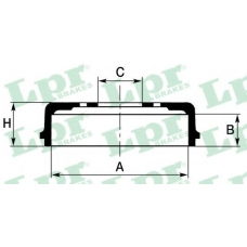 7D0317 LPR Тормозной барабан