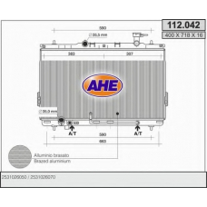 112.042 AHE Радиатор, охлаждение двигателя