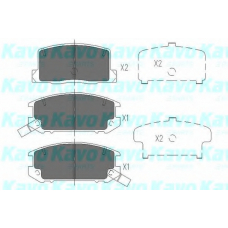 KBP-9082 KAVO PARTS Комплект тормозных колодок, дисковый тормоз